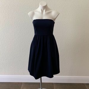 NWT J. CREW FACTORY NAVY CORSET COCKTAIL DRESS